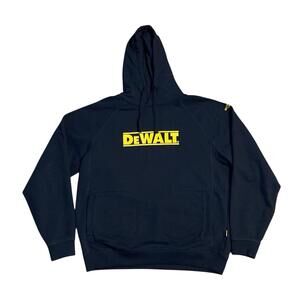 DeWalt Logan Heavy Duty Hoodie Mens XL DXW50075 Black Workwear Heavyweight
